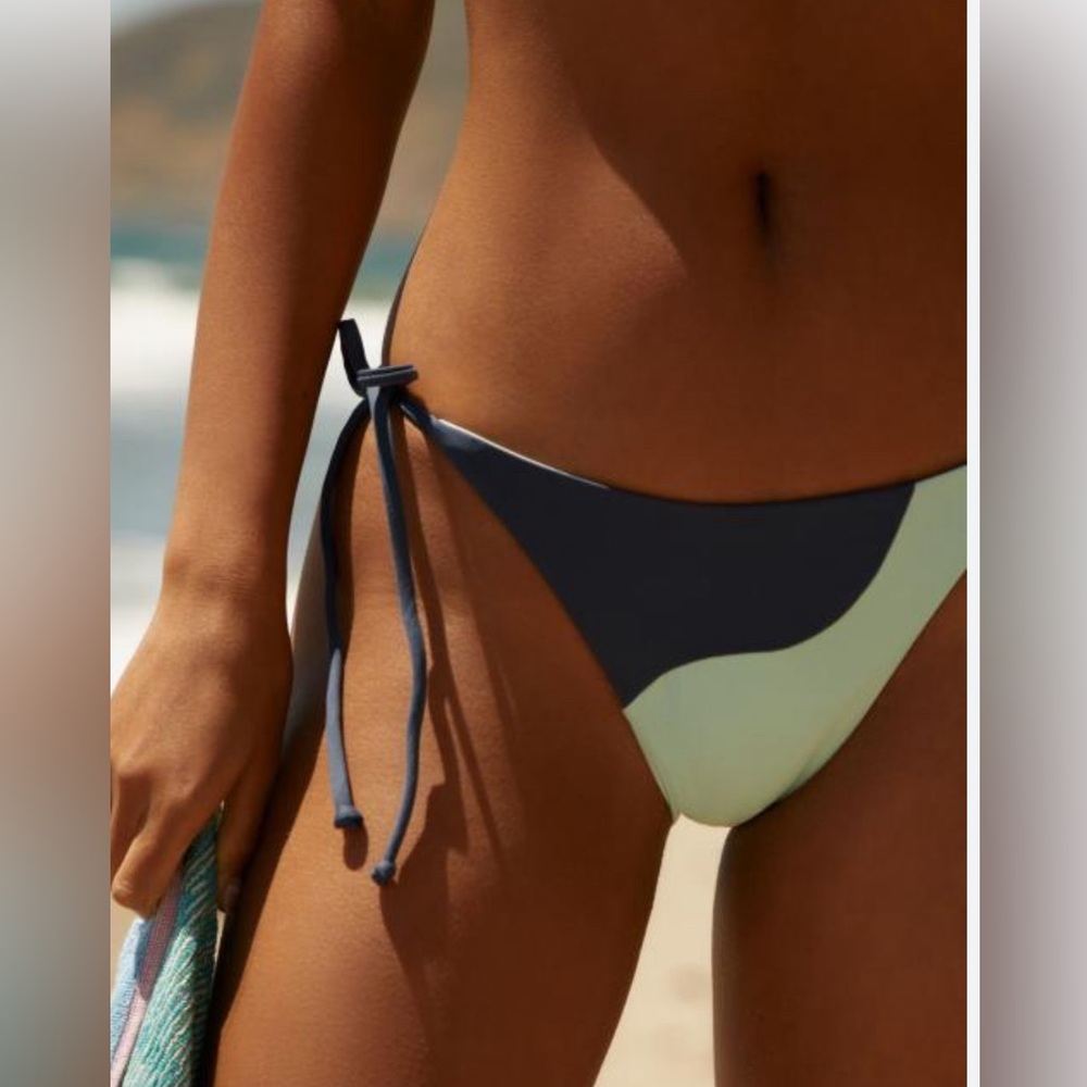 L*Space Dani Bikini Bottoms Slate Pool Blue / size small